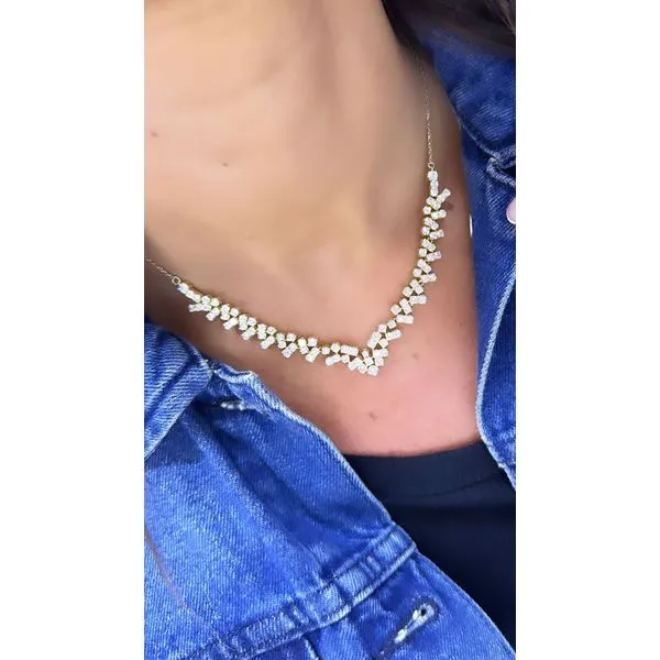 Diamond Necklace Image 2 Mollys Jewelers Brooklyn, NY