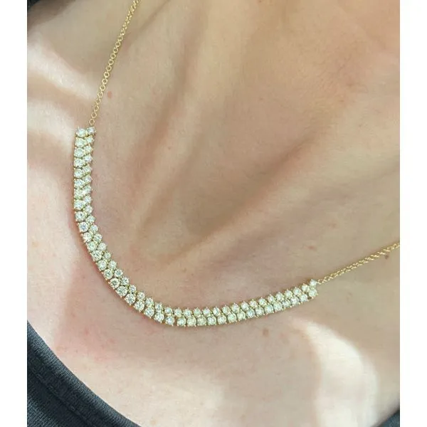 Diamond Necklace Image 2 Mollys Jewelers Brooklyn, NY
