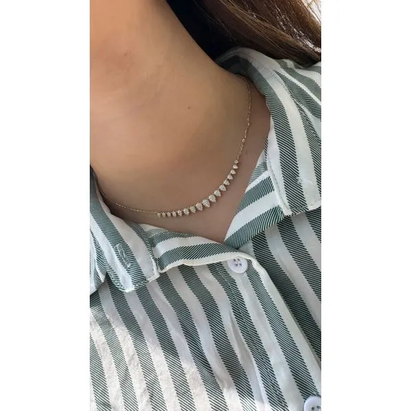 Diamond Necklace Image 2 Mollys Jewelers Brooklyn, NY