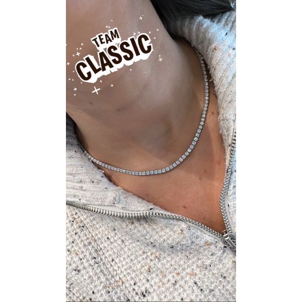 Diamond Necklace Image 2 Mollys Jewelers Brooklyn, NY