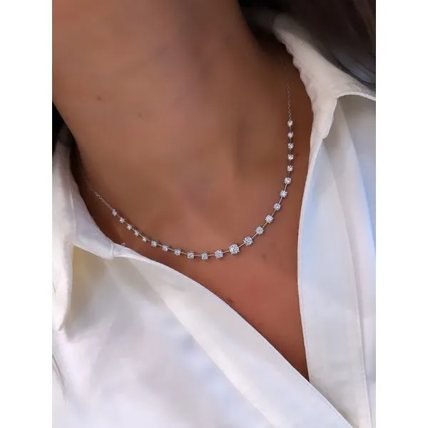 Diamond Necklace Image 2 Mollys Jewelers Brooklyn, NY