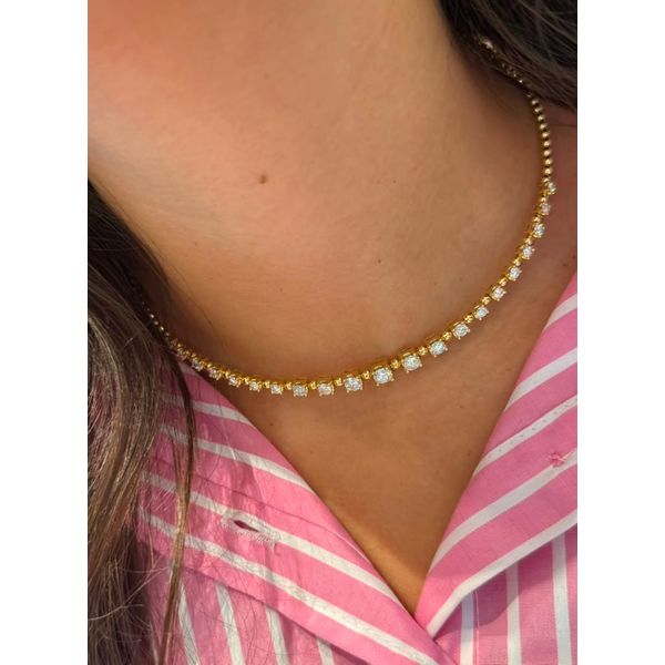 Diamond Necklace Image 2 Mollys Jewelers Brooklyn, NY