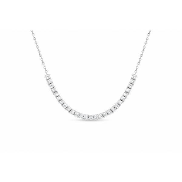 Lady's 14Kt White Gold Diamond Necklace With A Total Diamond Weight Of 1.08 Mollys Jewelers Brooklyn, NY