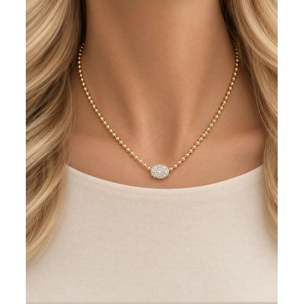 Diamond Necklace Image 2 Mollys Jewelers Brooklyn, NY