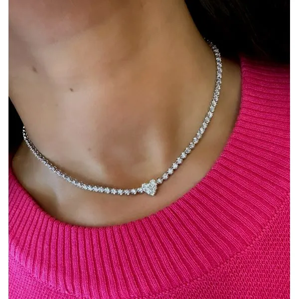 Diamond Necklace Image 2 Mollys Jewelers Brooklyn, NY