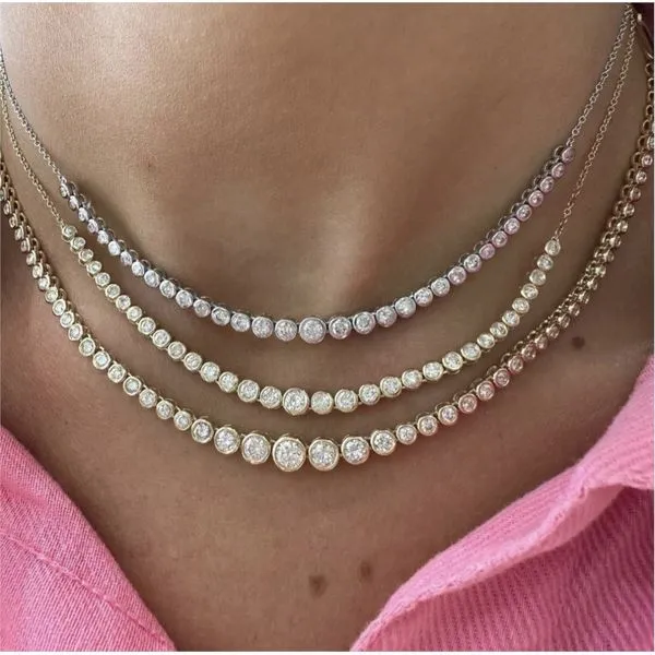 Diamond Necklace Image 2 Mollys Jewelers Brooklyn, NY