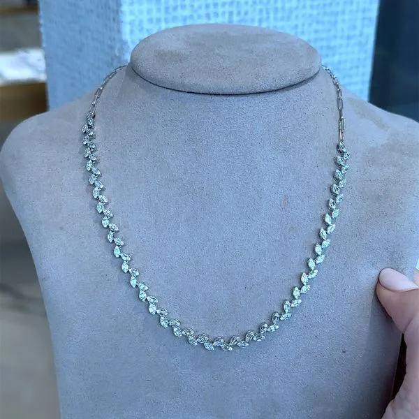 Diamond Necklace Image 2 Mollys Jewelers Brooklyn, NY