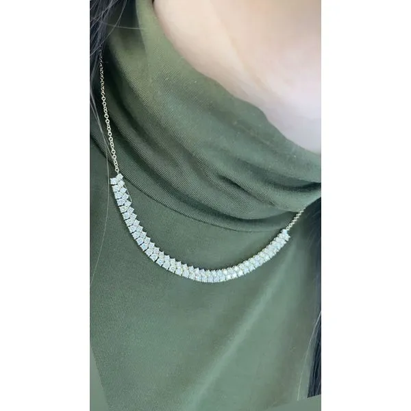 Diamond Necklace Image 2 Mollys Jewelers Brooklyn, NY