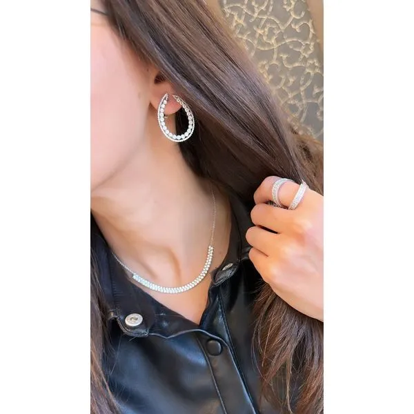 Diamond Necklace Image 3 Mollys Jewelers Brooklyn, NY