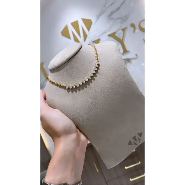 Diamond Necklace Image 3 Mollys Jewelers Brooklyn, NY