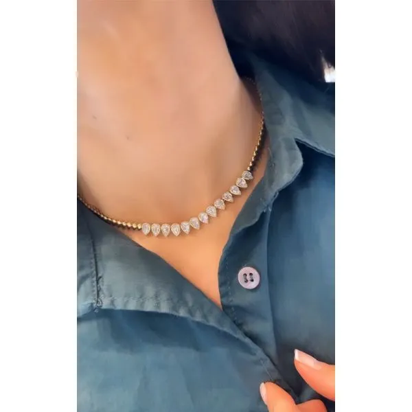 Diamond Necklace Image 4 Mollys Jewelers Brooklyn, NY