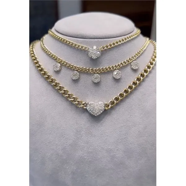 Diamond Necklace Image 3 Mollys Jewelers Brooklyn, NY