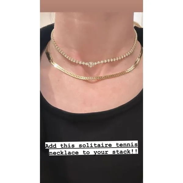 Diamond Necklace Image 2 Mollys Jewelers Brooklyn, NY