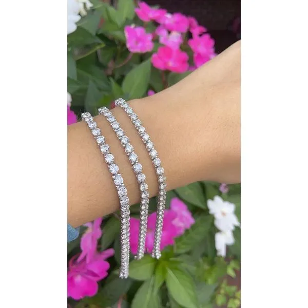 8 Carat Diamond Tennis Bracelet .20'S 3 Prong Image 2 Mollys Jewelers Brooklyn, NY