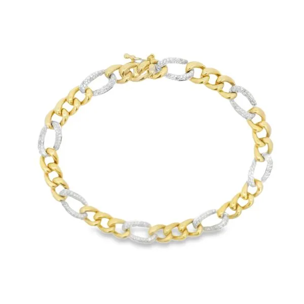 Yellow Gold Diamond Link Bracelet – 0.80 Ct Mollys Jewelers Brooklyn, NY