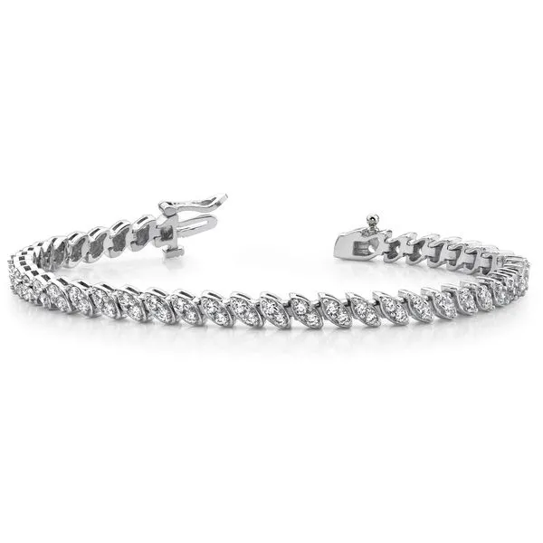 Marquise Diamond Link Bracelet Mollys Jewelers Brooklyn, NY