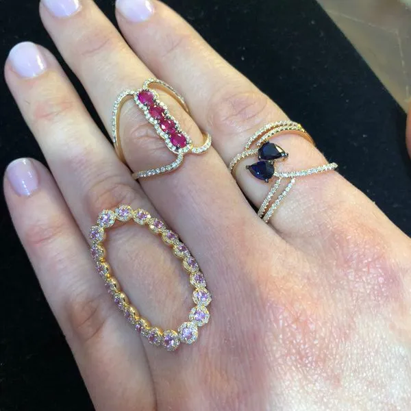 Color stone Ring Image 3 Mollys Jewelers Brooklyn, NY