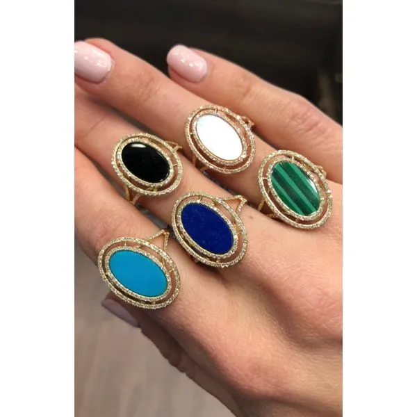 Color stone Ring Image 2 Mollys Jewelers Brooklyn, NY