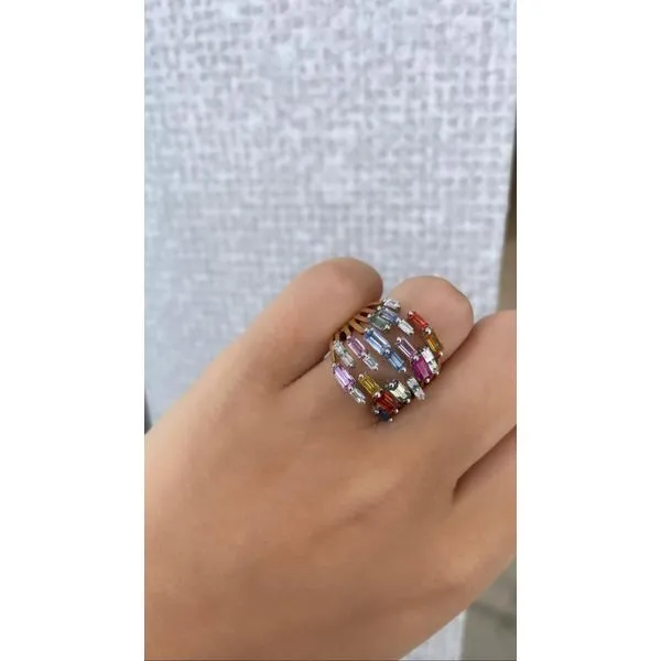 Color stone Ring Image 2 Mollys Jewelers Brooklyn, NY