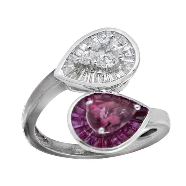 Elegant Dual-Stone Ring Image 3 Mollys Jewelers Brooklyn, NY