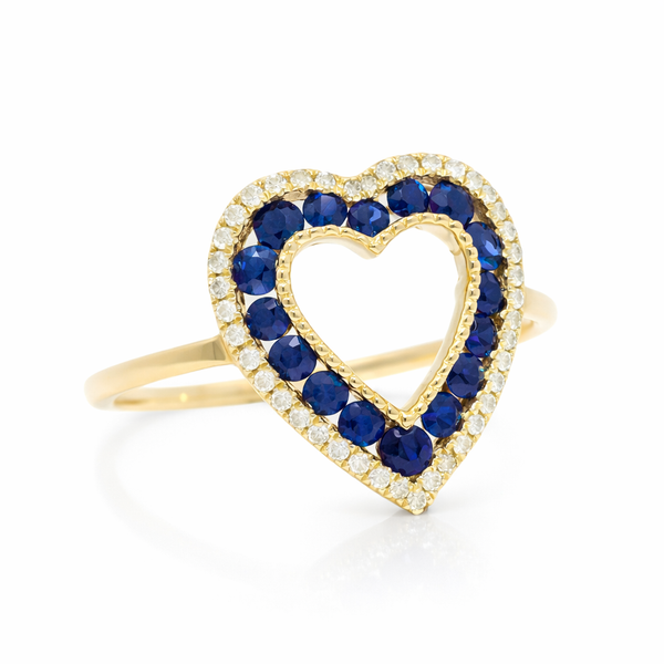 Elegant Heart-Shaped Ring Mollys Jewelers Brooklyn, NY