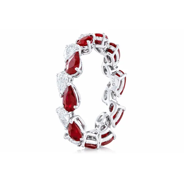 Elegant Ruby and Diamond Ring Mollys Jewelers Brooklyn, NY