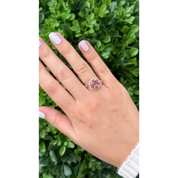 Elegant Gold and Ruby Ring Image 2 Mollys Jewelers Brooklyn, NY