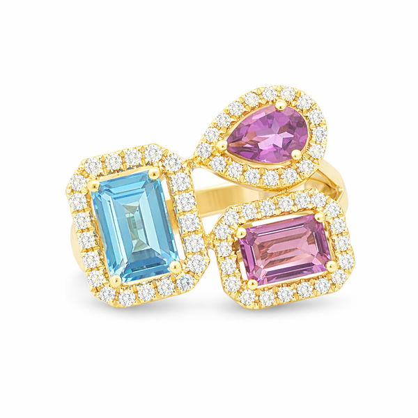 Color stone Ring Image 2 Mollys Jewelers Brooklyn, NY