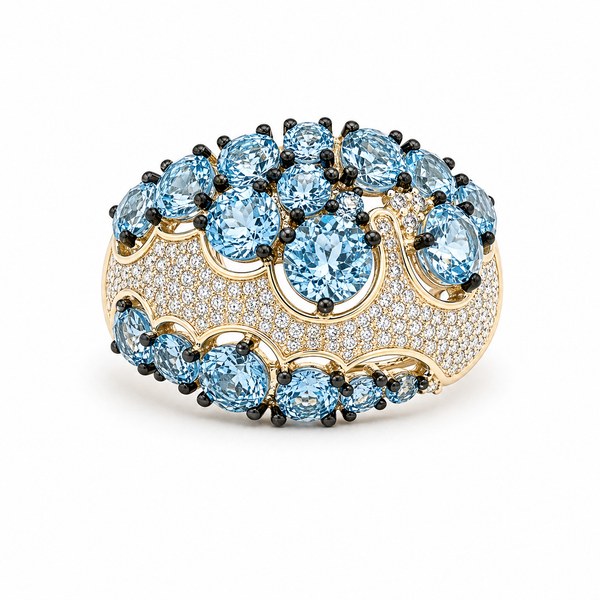 Color stone Ring Mollys Jewelers Brooklyn, NY