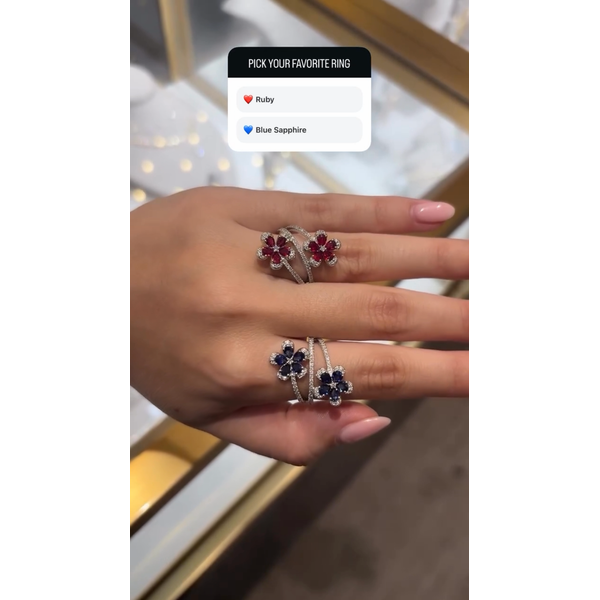 Color stone Ring Image 3 Mollys Jewelers Brooklyn, NY