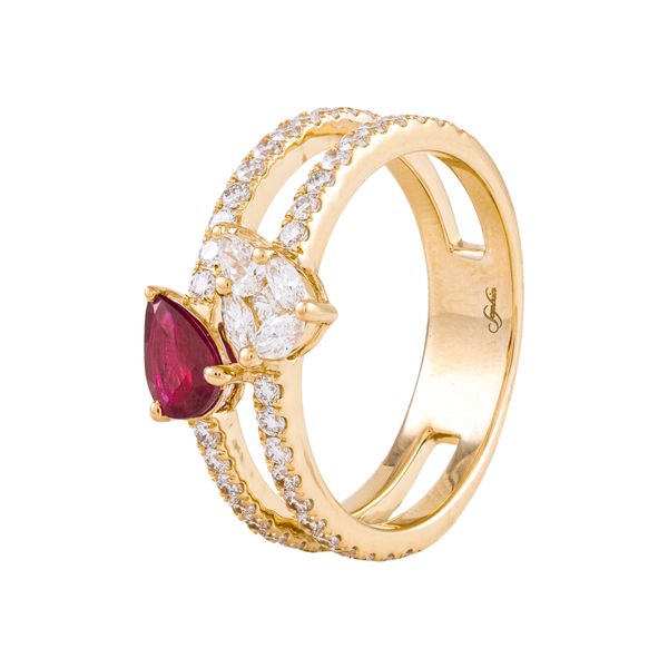 Color stone Ring Mollys Jewelers Brooklyn, NY