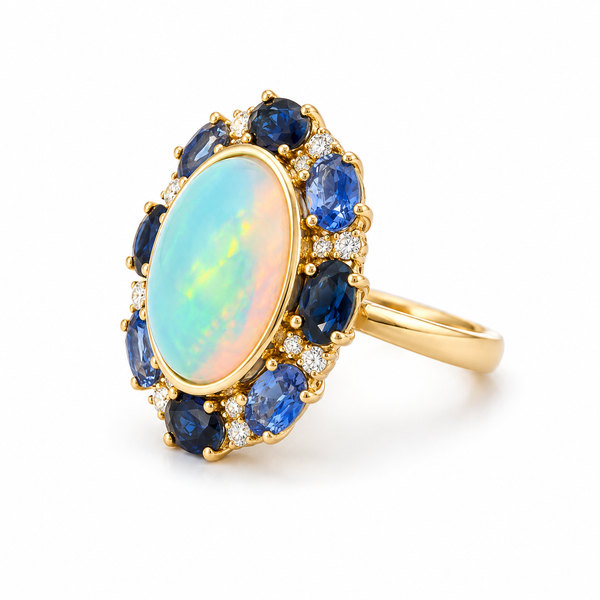 Color stone Ring Image 2 Mollys Jewelers Brooklyn, NY
