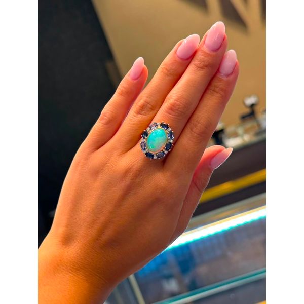 Color stone Ring Image 4 Mollys Jewelers Brooklyn, NY