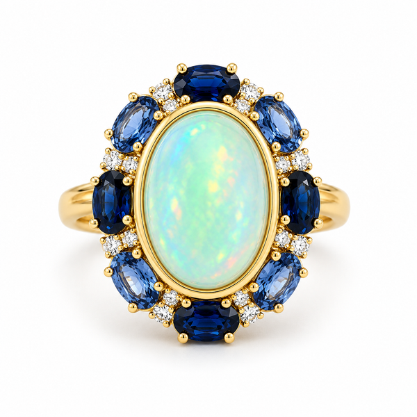 Color stone Ring Mollys Jewelers Brooklyn, NY