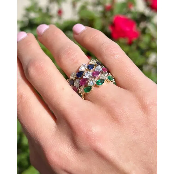 Color stone Ring Image 2 Mollys Jewelers Brooklyn, NY