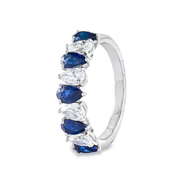 Elegant Sapphire and Diamond Ring Mollys Jewelers Brooklyn, NY