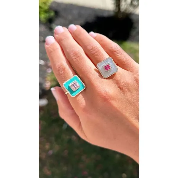 Color stone Ring Image 2 Mollys Jewelers Brooklyn, NY