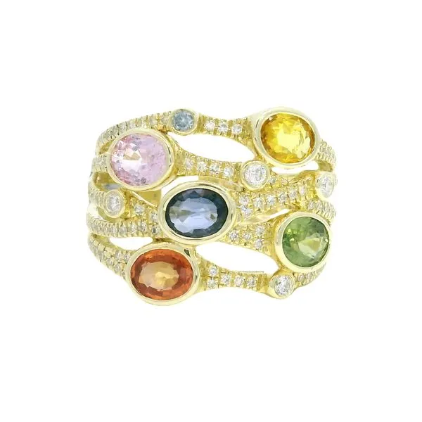 Color stone Ring Image 2 Mollys Jewelers Brooklyn, NY