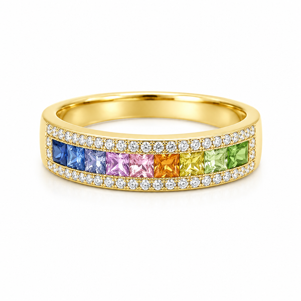 Color stone Ring Mollys Jewelers Brooklyn, NY