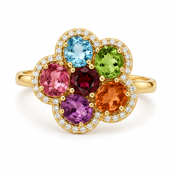 Color stone Ring Mollys Jewelers Brooklyn, NY