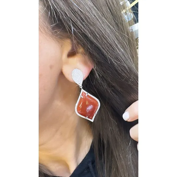 Colored Stone Earring Image 2 Mollys Jewelers Brooklyn, NY