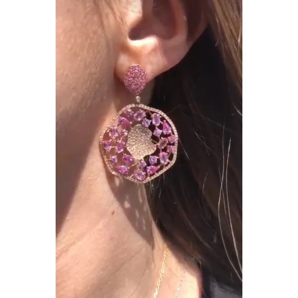 Colored Stone Earring Image 2 Mollys Jewelers Brooklyn, NY