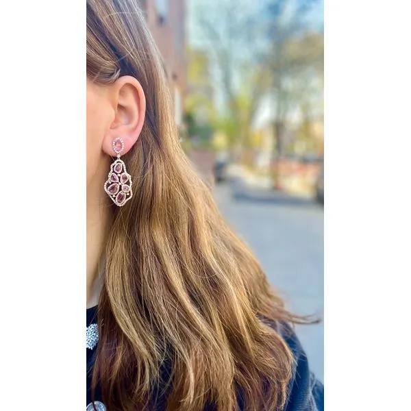 Colored Stone Earring Image 2 Mollys Jewelers Brooklyn, NY