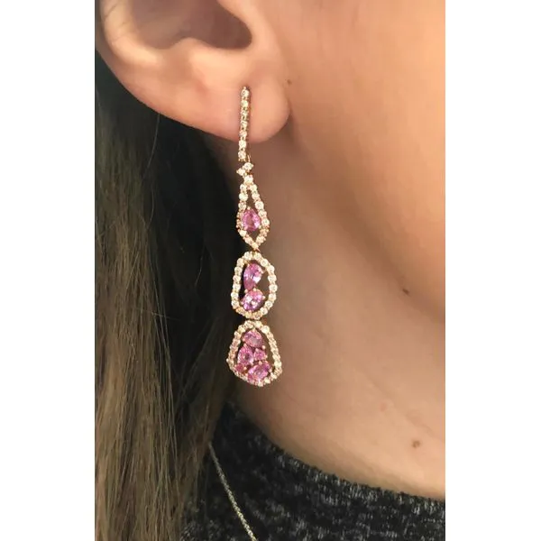 Colored Stone Earring Image 2 Mollys Jewelers Brooklyn, NY