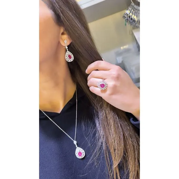 Colored Stone Earring Image 2 Mollys Jewelers Brooklyn, NY