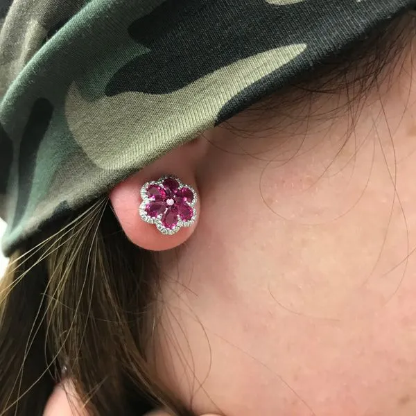 Colored Stone Earring Image 2 Mollys Jewelers Brooklyn, NY
