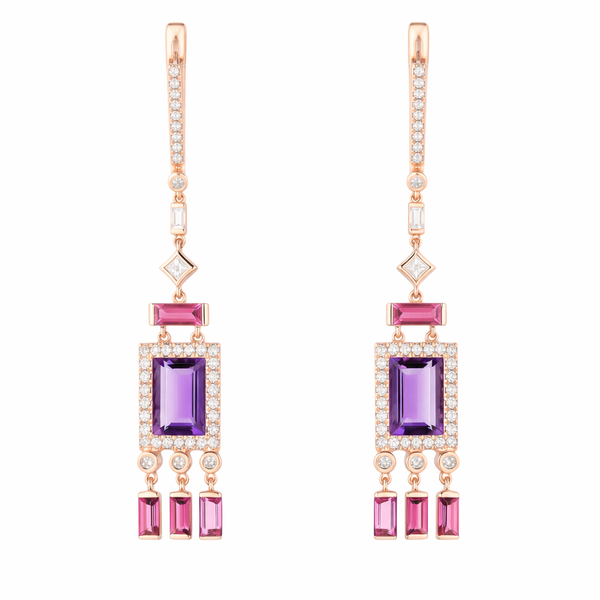 Colored Stone Earring Image 2 Mollys Jewelers Brooklyn, NY
