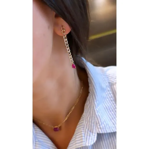 Colored Stone Earring Mollys Jewelers Brooklyn, NY