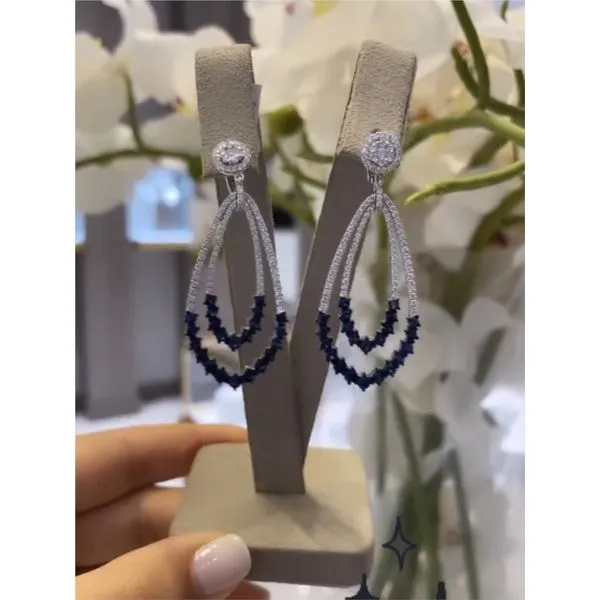 Colored Stone Earring Image 3 Mollys Jewelers Brooklyn, NY