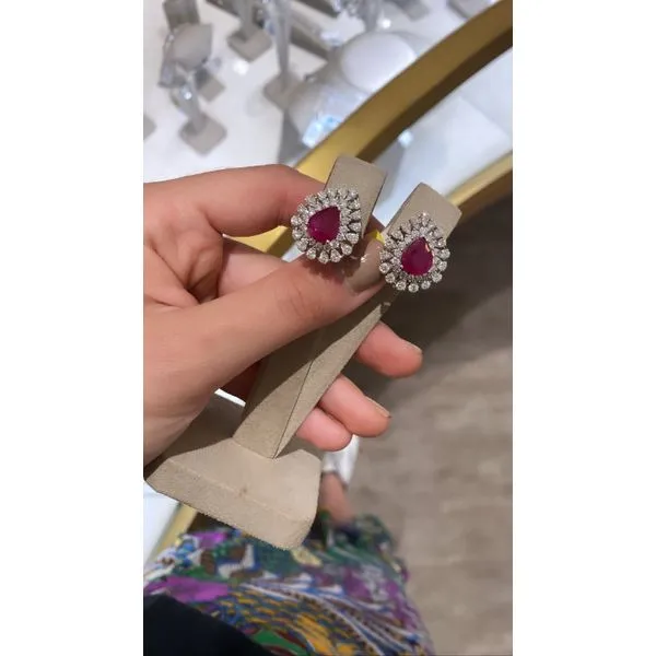 Colored Stone Earring Image 3 Mollys Jewelers Brooklyn, NY